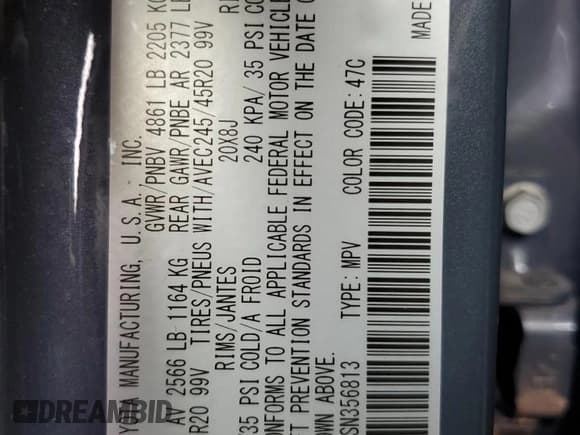 ✅ 2025 Mazda CX-50 S Premium Plus • VIN: 7MMVABEMXSN356813 • Лот: 86482205. Опубликован ранее на Copart с пробегом 5 133 миль. Бесплатный доступ к архиву аукционных продаж из США и подробный отчёт об истории автомобиля на DreamBid. Изображение 13.