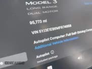 ✅ 2021 Tesla Model 3 Long Range • VIN: 5YJ3E1EB6MF974958 • Lot: 43416718. Wystawiony na IAAI z przebiegiem 95 773 mil. Bezpłatny archiwum sprzedaży aukcyjnych z USA i szczegółowy raport historii pojazdu na DreamBid. Zdjęcie 15.