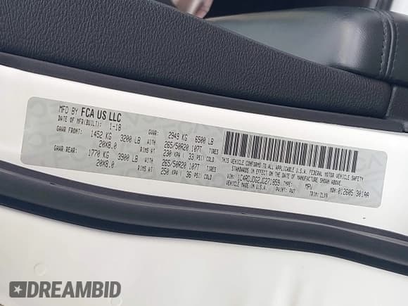 ✅ 2018 Dodge Durango GT • VIN: 1C4RDJDG2JC271859 • Lot: 43519216. Wystawiony na IAAI z przebiegiem 60 819 mil. Bezpłatny archiwum sprzedaży aukcyjnych z USA i szczegółowy raport historii pojazdu na DreamBid. Zdjęcie 9.