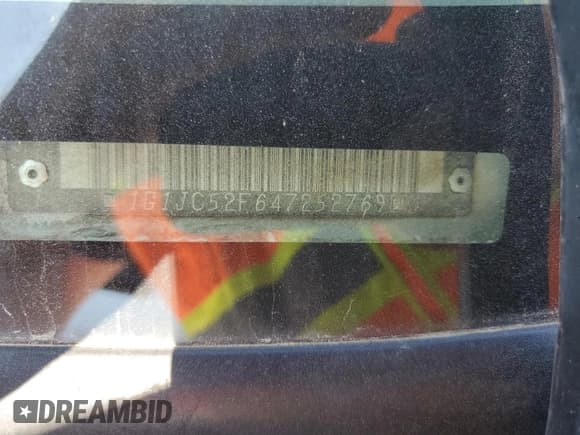 ✅ 2004 Chevrolet Cavalier • VIN: 1G1JC52F647252769 • Lot: 68547515. Wystawiony na Copart z przebiegiem 204 808 mil. Bezpłatny archiwum sprzedaży aukcyjnych z USA i szczegółowy raport historii pojazdu na DreamBid. Zdjęcie 12.