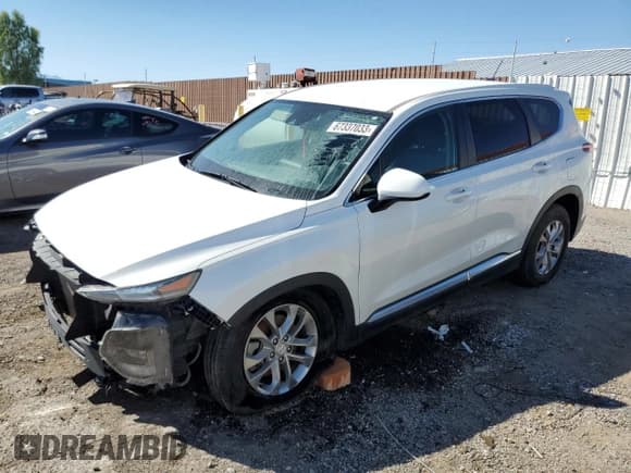 ✅ 2019 Hyundai Santa Fe SE • VIN: 5NMS2CADXKH085907 • Lot: 67337033. Wystawiony na Copart z przebiegiem 57 255 mil. Bezpłatny archiwum sprzedaży aukcyjnych z USA i szczegółowy raport historii pojazdu na DreamBid. Zdjęcie 1.