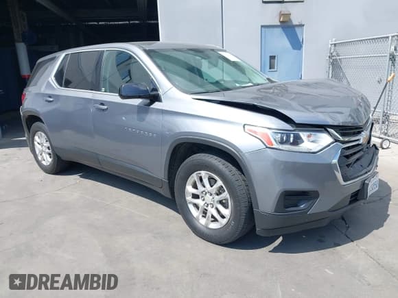 ✅ 2020 Chevrolet Traverse LS • VIN: 1GNERFKW4LJ279328 • Lot: 43182524. Listed on IAAI with 75,612 mi. Free auction sales archive from the USA and detailed vehicle history report at DreamBid. Image 1.