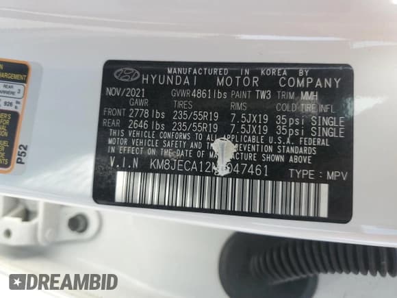 ✅ 2022 Hyundai Tucson Limited • VIN: KM8JECA12NU047461 • Lot: 65972874. Wystawiony na Copart z przebiegiem 14 088 mil. Bezpłatny archiwum sprzedaży aukcyjnych z USA i szczegółowy raport historii pojazdu na DreamBid. Zdjęcie 16.