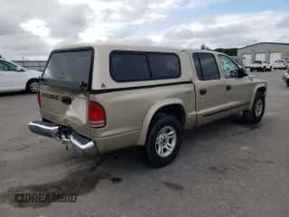 2002 Dodge Dakota SLT z VIN 1B7HL48N22S664082, wystawiony jako Copart lot #55148604 z przebiegiem 204 091 mil mil oraz Szkoda całkowita • Salvage title. Historia ofert i sprzedaży dostępna na DreamBid. Obrazek 3.