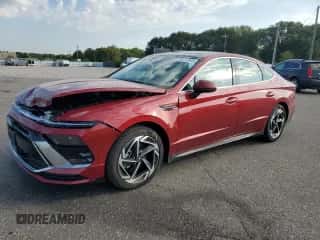 2025 Hyundai Sonata SEL Convenience with VIN KMHL14JA4SA463163, listed as a Copart auction lot 84737045 with 10,952 mi miles and Salvage title. Bid and sale history available at DreamBid. Image 1.