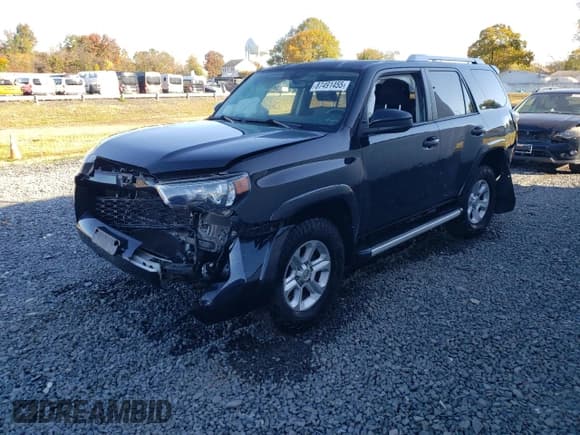 ✅ 2018 Toyota 4Runner SR5 • VIN: JTEBU5JR3J5587088 • Lot: 87491455. Listed on Copart with 88,524 mi. Free auction sales archive from the USA and detailed vehicle history report at DreamBid. Image 1.