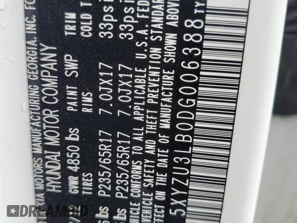 2013 Hyundai Santa Fe Sport с VIN 5XYZU3LB0DG006388, выставлен на аукционе Copart как лот 85641825 с пробегом 165 866 миль миль и Списание • Salvage title. История ставок и продаж доступна на DreamBid. Изображение 13.