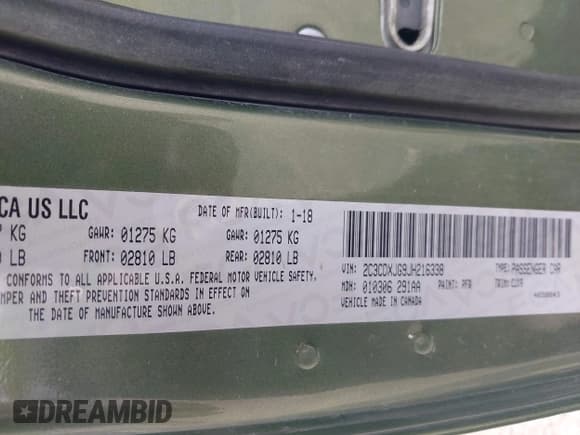 ✅ 2018 Dodge Charger GT • VIN: 2C3CDXJG9JH216338 • Lot: 43382115. Wystawiony na IAAI z przebiegiem 125 855 mil. Bezpłatny archiwum sprzedaży aukcyjnych z USA i szczegółowy raport historii pojazdu na DreamBid. Zdjęcie 9.