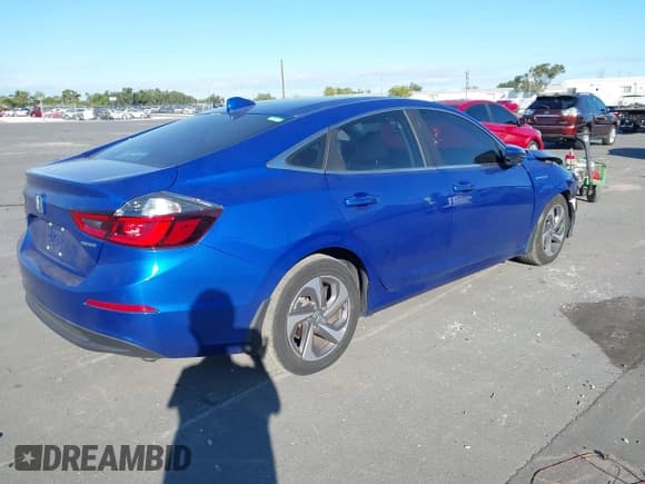 ✅ 2019 Honda Insight EX • VIN: 19XZE4F55KE009712 • Лот: 43595745. Опубликован ранее на IAAI с пробегом 74 034 миль. Бесплатный доступ к архиву аукционных продаж из США и подробный отчёт об истории автомобиля на DreamBid. Изображение 4.