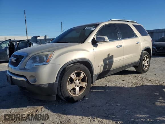 ✅ 2008 GMC Acadia SLT2 • VIN: 1GKER33708J169953 • Лот: 92703815. Опубликован ранее на Copart с пробегом 162 415 миль. Бесплатный доступ к архиву аукционных продаж из США и подробный отчёт об истории автомобиля на DreamBid. Изображение 1.