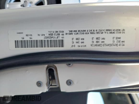 ✅ 2008 Jeep Compass Sport • VIN: 1J8FT47W48D500937 • Lot: 86497195. Listed on Copart with 189,208 mi. Free auction sales archive from the USA and detailed vehicle history report at DreamBid. Image 13.