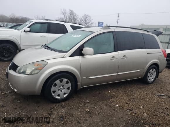 ✅ 2005 Nissan Quest SL • VIN: 5N1BV28U85N101774 • Lot: 84870634. Listed on Copart with 118,181 mi. Free auction sales archive from the USA and detailed vehicle history report at DreamBid. Image 1.