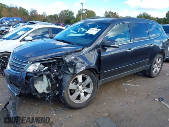 ✅ 2014 Chevrolet Traverse LTZ • VIN: 1GNKRJKD7EJ291092 • Лот: 43573935. Опубликован ранее на IAAI с пробегом 134 775 миль. Бесплатный доступ к архиву аукционных продаж из США и подробный отчёт об истории автомобиля на DreamBid. Изображение 2.