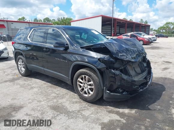 ✅ 2020 Chevrolet Traverse LS • VIN: 1GNERFKW3LJ272354 • Lot: 43278811. Listed on IAAI with 75,426 mi. Free auction sales archive from the USA and detailed vehicle history report at DreamBid. Image 1.