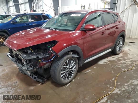 2020 Hyundai Tucson Ultimate z VIN KM8J3CAL9LU154527, wystawiony jako Copart lot #59784355 z przebiegiem 111 222 mil mil oraz Szkoda całkowita • Salvage title. Historia ofert i sprzedaży dostępna na DreamBid. Obrazek 1.