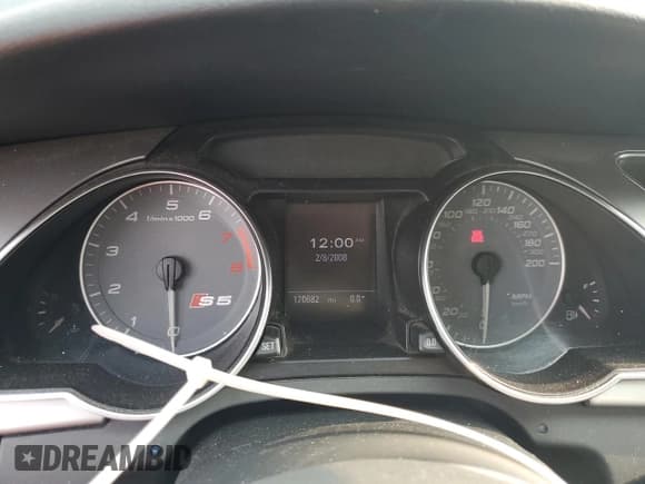 ✅ 2008 Audi S5 • VIN: WAURV78TX8A044137 • Lot: 59655915. Listed on Copart with 120,682 mi. Free auction sales archive from the USA and detailed vehicle history report at DreamBid. Image 9.