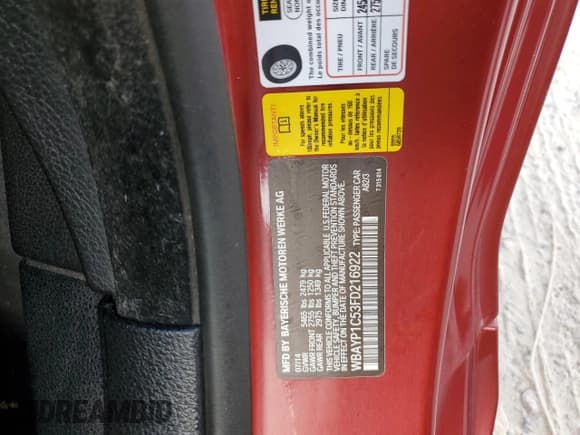 ✅ 2015 BMW 6 Series 650i xDrive • VIN: WBAYP1C53FD216922 • Lot: 72369404. Listed on Copart with 70,057 mi. Free auction sales archive from the USA and detailed vehicle history report at DreamBid. Image 12.