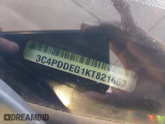 ✅ 2019 Dodge Journey GT • VIN: 3C4PDDEG1KT821663 • Lot: 43191850. Wystawiony na IAAI z przebiegiem 145 267 mil. Bezpłatny archiwum sprzedaży aukcyjnych z USA i szczegółowy raport historii pojazdu na DreamBid. Zdjęcie 9.