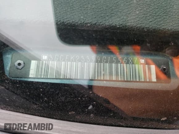 ✅ 2009 Chevrolet Silverado 1500 LT • VIN: 3GCEK23399G155687 • Lot: 71792454. Listed on Copart with 285,014 mi. Free auction sales archive from the USA and detailed vehicle history report at DreamBid. Image 12.