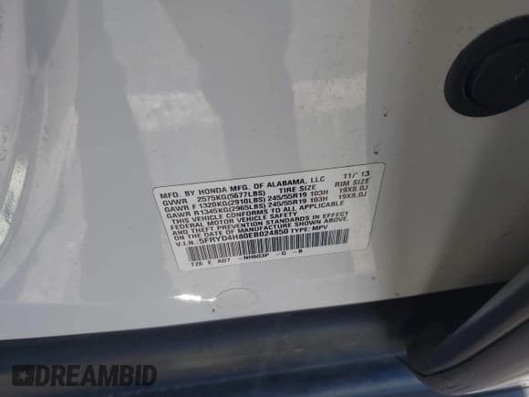 ✅ 2014 Acura MDX Advance • VIN: 5FRYD4H80EB024850 • Lot: 41802591. Listed on IAAI with 116,948 mi. Free auction sales archive from the USA and detailed vehicle history report at DreamBid. Image 9.