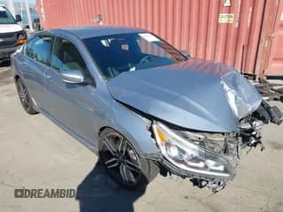 ✅ 2016 Honda Accord Sport • VIN: 1HGCR2F57GA221599 • Lot: 43583622. Listed on IAAI with 93,069 mi. Free auction sales archive from the USA and detailed vehicle history report at DreamBid. Image 1.