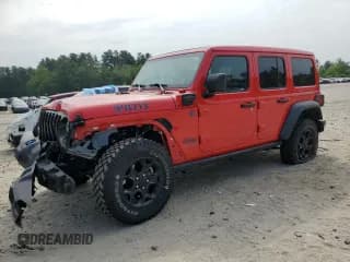 ✅ 2023 Jeep Wrangler • VIN: 1C4JJXN65PW662476 • Lot: 59467865. Wystawiony na Copart z przebiegiem 26 395 mil. Bezpłatny archiwum sprzedaży aukcyjnych z USA i szczegółowy raport historii pojazdu na DreamBid. Zdjęcie 1.