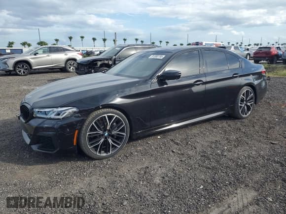 ✅ 2021 BMW 5 Series 530i • VIN: WBA53BH08MWX05013 • Lot: 91380795. Listed on Copart with 52,957 mi. Free auction sales archive from the USA and detailed vehicle history report at DreamBid. Image 1.
