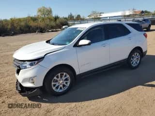 2018 Chevrolet Equinox LT with VIN 3GNAXSEV9JS582407, listed as a Copart auction lot 82254585 with 120,900 mi miles and Salvage title. Bid and sale history available at DreamBid. Image 1.