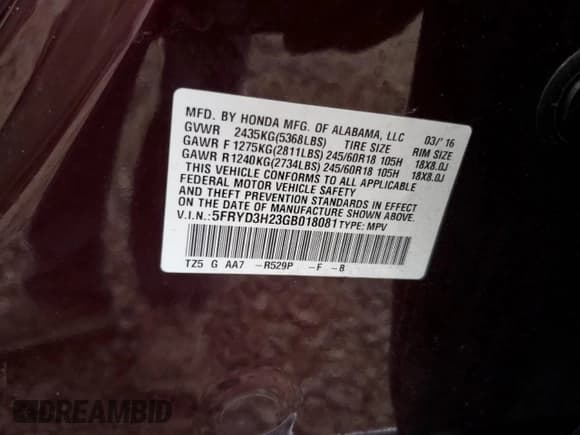 ✅ 2016 Acura MDX • VIN: 5FRYD3H23GB018081 • Lot: 81884345. Wystawiony na Copart z przebiegiem 110 447 mil. Bezpłatny archiwum sprzedaży aukcyjnych z USA i szczegółowy raport historii pojazdu na DreamBid. Zdjęcie 13.