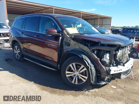 ✅ 2017 Honda Pilot EX-L • VIN: 5FNYF5H70HB019337 • Lot: 40809133. Listed on IAAI with 98,102 mi. Free auction sales archive from the USA and detailed vehicle history report at DreamBid. Image 1.