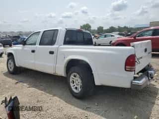 2004 Dodge Dakota SLT with VIN 1D7HL48K14S719751, listed as a Copart auction lot 64031654 with 288,226 mi miles and Salvage title. Bid and sale history available at DreamBid. Image 2.