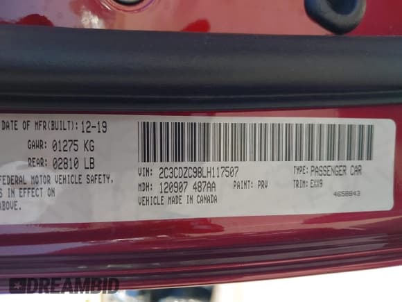 ✅ 2020 Dodge Challenger SRT Hellcat Widebody • VIN: 2C3CDZC98LH117507 • Lot: 42474496. Wystawiony na IAAI z przebiegiem 27 566 mil. Bezpłatny archiwum sprzedaży aukcyjnych z USA i szczegółowy raport historii pojazdu na DreamBid. Zdjęcie 9.