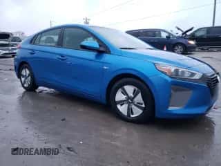 2017 Hyundai Ioniq Blue with VIN KMHC65LC0HU031229, listed as a Copart auction lot 82401053 with 96,109 mi miles and . Bid and sale history available at DreamBid. Image 4.