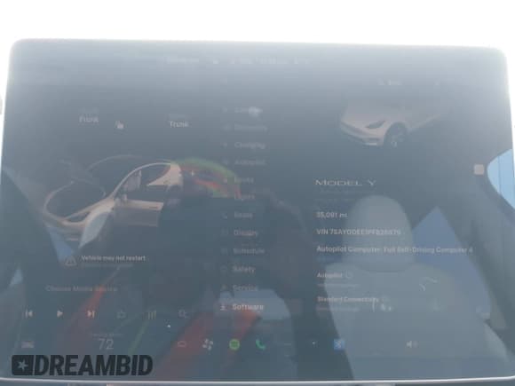 ✅ 2023 Tesla Model Y Long Range • VIN: 7SAYGDEE1PF826879 • Lot: 43393771. Listed on IAAI with 35,091 mi. Free auction sales archive from the USA and detailed vehicle history report at DreamBid. Image 7.