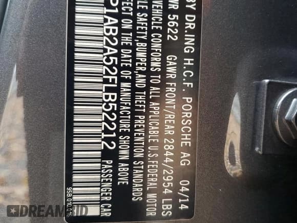 ✅ 2015 Porsche Macan S • VIN: WP1AB2A52FLB52212 • Lot: 92234065. Listed on Copart with 84,449 mi. Free auction sales archive from the USA and detailed vehicle history report at DreamBid. Image 13.