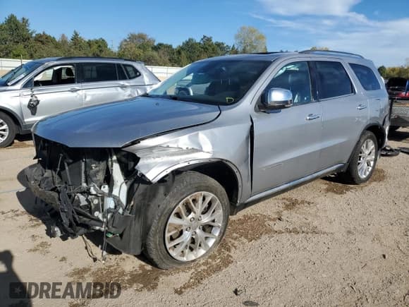 ✅ 2014 Dodge Durango Citadel • VIN: 1C4RDJEG3EC480838 • Lot: 85954545. Listed on Copart with 114,631 mi. Free auction sales archive from the USA and detailed vehicle history report at DreamBid. Image 1.