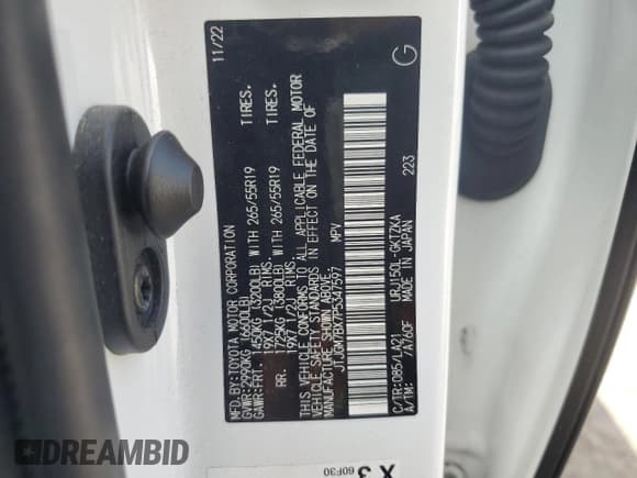 ✅ 2023 Lexus GX 460 Luxury • VIN: JTJGM7BX7P5347597 • Лот: 71519135. Опубликован ранее на Copart с пробегом 19 762 миль. Бесплатный доступ к архиву аукционных продаж из США и подробный отчёт об истории автомобиля на DreamBid. Изображение 14.