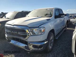 ✅ 2020 Ram 1500 Big Horn • VIN: 1C6SRFFTXLN291141 • Lot: 91904525. Listed on Copart with 64,867 mi. Free auction sales archive from the USA and detailed vehicle history report at DreamBid. Image 1.