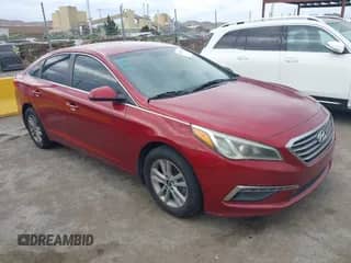 2015 Hyundai Sonata SE with VIN 5NPE24AF2FH111834, listed as a IAAI auction lot 43305081 with 196,160 mi miles and . Bid and sale history available at DreamBid. Image 1.