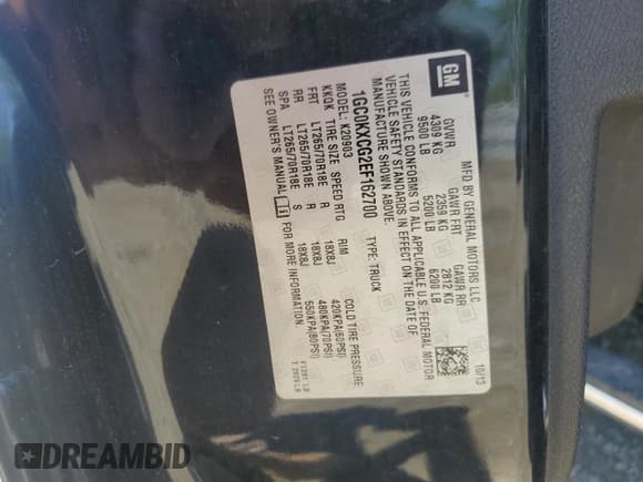 ✅ 2014 Chevrolet Silverado 2500HD LT • VIN: 1GC0KXCG2EF162700 • Lot: 59271715. Listed on Copart with 88,060 mi. Free auction sales archive from the USA and detailed vehicle history report at DreamBid. Image 12.