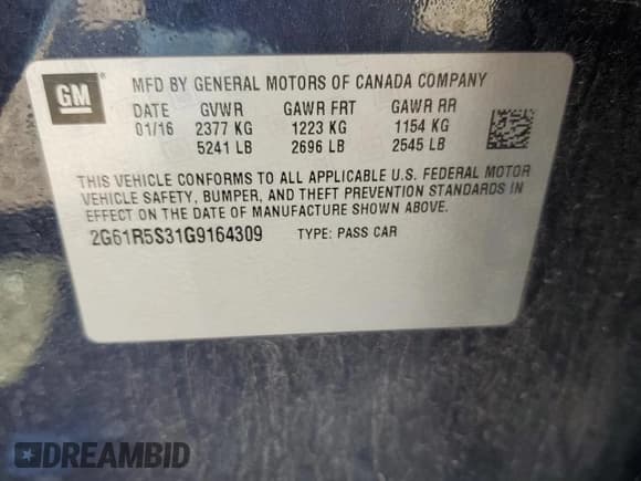 ✅ 2016 Cadillac XTS Premium Collection • VIN: 2G61R5S31G9164309 • Лот: 70773824. Опубликован ранее на Copart с пробегом 162 884 миль. Бесплатный доступ к архиву аукционных продаж из США и подробный отчёт об истории автомобиля на DreamBid. Изображение 12.