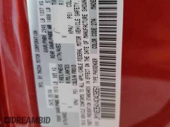 ✅ 2004 Mazda MX-5 Miata Mazdaspeed • VIN: JM1NB354X40409691 • Lot: 76529134. Wystawiony na Copart z przebiegiem Nie podano. Bezpłatny archiwum sprzedaży aukcyjnych z USA i szczegółowy raport historii pojazdu na DreamBid. Zdjęcie 12.