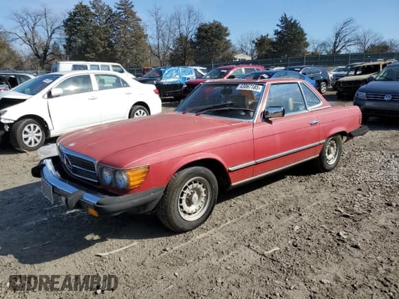 ✅ 1983 Mercedes-Benz 380 SL • VIN: WDBBA45A6DB026285 • Lot: 43067185. Listed on Copart with 122,752 mi. Free auction sales archive from the USA and detailed vehicle history report at DreamBid. Image 1.
