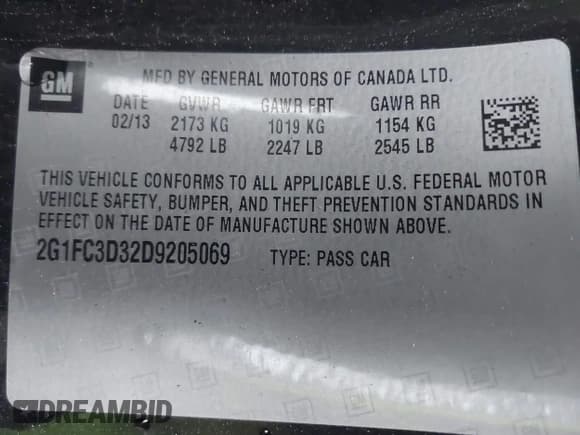 ✅ 2013 Chevrolet Camaro LT • VIN: 2G1FC3D32D9205069 • Lot: 41931863. Wystawiony na IAAI z przebiegiem 75 244 mil. Bezpłatny archiwum sprzedaży aukcyjnych z USA i szczegółowy raport historii pojazdu na DreamBid. Zdjęcie 9.
