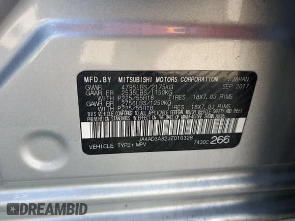 ✅ 2018 Mitsubishi Outlander SE • VIN: JA4AD3A32JZ010328 • Lot: 87104415. Wystawiony na Copart z przebiegiem 56 466 mil. Bezpłatny archiwum sprzedaży aukcyjnych z USA i szczegółowy raport historii pojazdu na DreamBid. Zdjęcie 12.