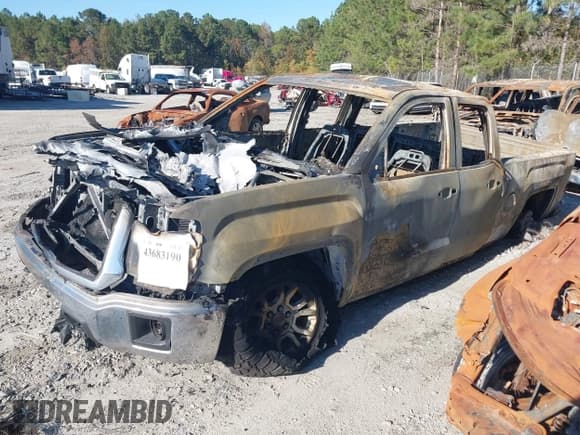 ✅ 2015 GMC Sierra 1500 SLE • VIN: 1GTV2UECXFZ244799 • Лот: 43683190. Опубликован ранее на IAAI с пробегом Не указан. Бесплатный доступ к архиву аукционных продаж из США и подробный отчёт об истории автомобиля на DreamBid. Изображение 2.