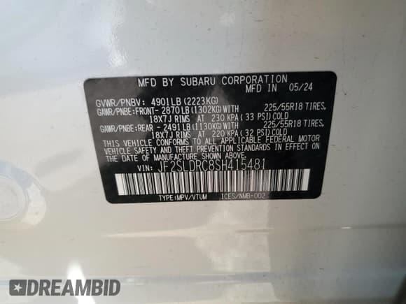 ✅ 2025 Subaru Forester Limited • VIN: JF2SLDRC8SH415481 • Lot: 81755275. Listed on Copart with 16,113 mi. Free auction sales archive from the USA and detailed vehicle history report at DreamBid. Image 13.