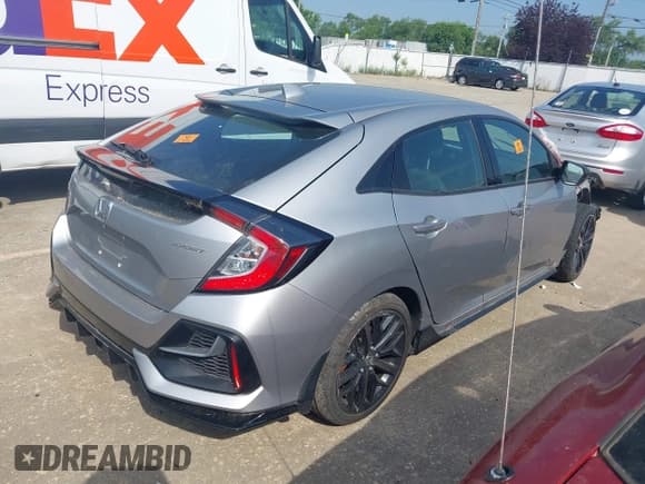 ✅ 2020 Honda Civic Sport • VIN: SHHFK7H49LU215806 • Lot: 42567856. Listed on IAAI with 46,784 mi. Free auction sales archive from the USA and detailed vehicle history report at DreamBid. Image 4.
