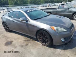 2010 Hyundai Genesis Coupe Track with VIN KMHHU6KH1AU004450, listed as a IAAI auction lot 43231331 with 131,459 mi miles and . Bid and sale history available at DreamBid. Image 1.