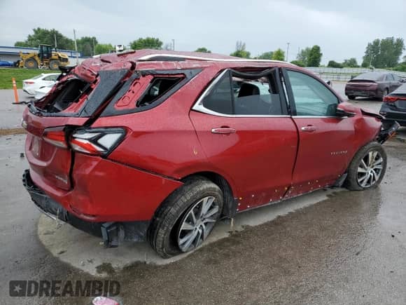 2024 Chevrolet Equinox Premier с VIN 3GNAXNEG5RL227565, выставлен на аукционе Copart как лот 58778005 с пробегом 10 566 миль миль и Списание • Salvage title. История ставок и продаж доступна на DreamBid. Изображение 3.